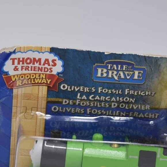 Tale of the Brave Oliver's Fossil Freight Dino Fossil Car Thomas & Friends Wood - Picture 3 of 12
